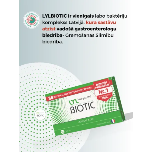 LYL BIOTIC, 14 kapsulas - Produkta attēls 3