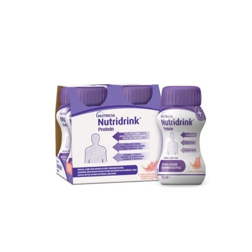 Product image of NUTRIDRINK Protein ar perskiju-mango garšu 125 ml, 4 gab