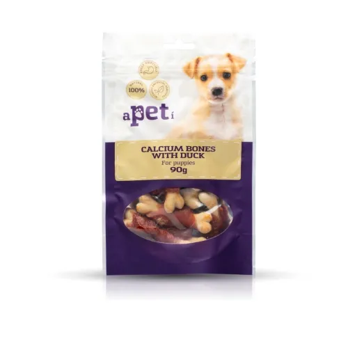 APETI KAULI AR PĪLES FILEJU UN KALCIJU SUŅIEM/KUCĒNIEM 90G - Produkta attēls 