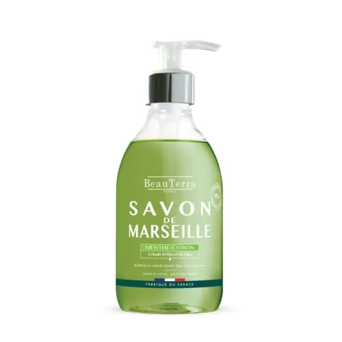 BEAUTERRA piparmētru-citronu Marseļas šķ. ziepes, 300 ml - Produkta attēls 