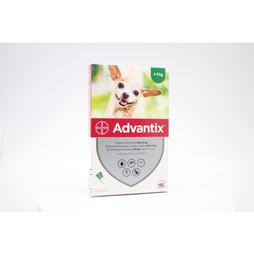 ADVANTIX  40/200MG ŠĶĪD 0.4ML SUŅIEM LĪDZ 4KG N1