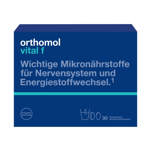Product image of ORTHOMOL Vital F, pulveris, tablete, kapsulas, 30 gab.