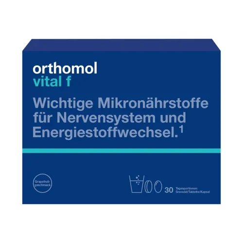 Product image of ORTHOMOL Vital F, pulveris, tablete, kapsulas, 30 gab.