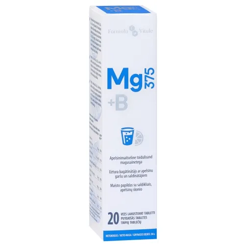 Product image of FORMULA VITALE Magnijs + B Vitamīns putojošas tabletes, 20 gab.