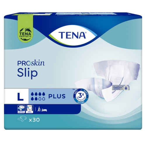 TENA Slip Plus autiņbikses, L izmērs, 30 gab. - Produkta attēls 