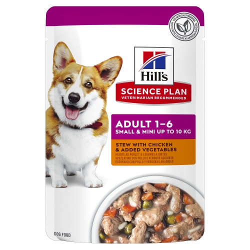 Hills suņu konservēta barība Small&Mini vista/dārzeņi 80g N12 - Produkta attēls 
