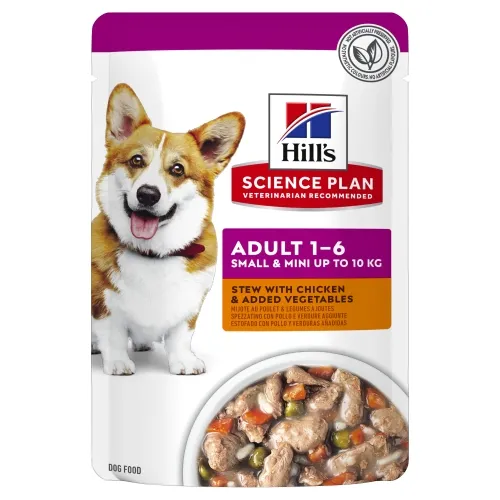 Hills suņu konservēta barība Small&Mini vista/dārzeņi 80g N12 - Produkta attēls 