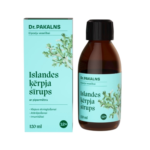 Product image of DR.PAKALNS Islandes ķērpja sīrups, 120 ml