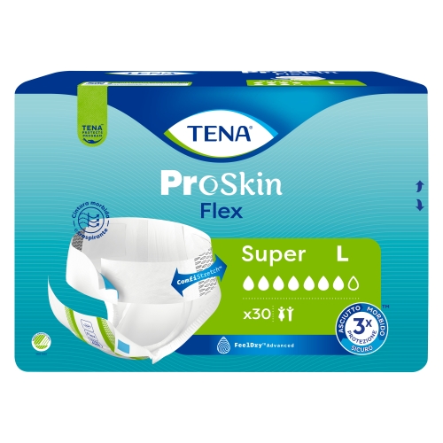TENA Flex Super jostiņbikses L izmērs, 30 gab.