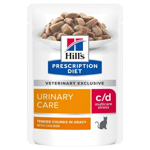 Product image of Hills PD kaķu mitrā barība paciņā C/D Multicare Stress vista 85g N12