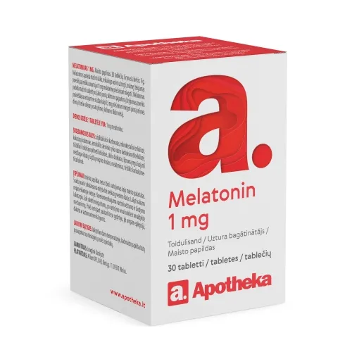 Product image of APOTHEKA Melatonīns 1 mg tabletes, 30 gab