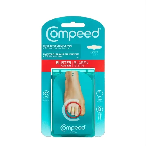 COMPEED® plāksteri tulznām uz kāju pirkstiem, 8 gb.