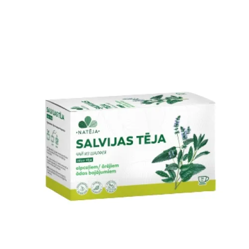 Product image of NATĒJA Salvija lapu tēja paciņās, N24