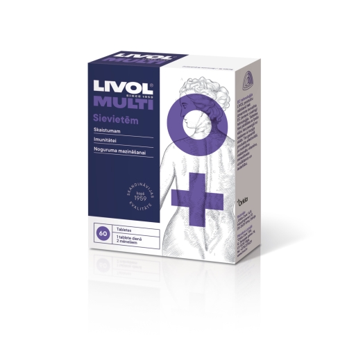Product image of LIVOL Multi Sievietēm tabletes, 60 gab.