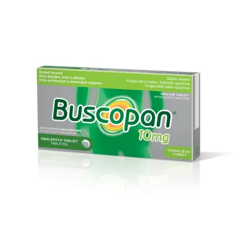 BUSCOPAN 10MG APV TBL N20 - Produkta attēls 