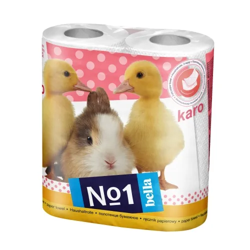 Product image of BELLA KARO papīra dvieļi, balti, 2 gab.