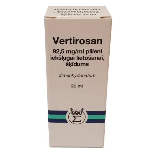 VERTIROSAN 92.5 mg/ ml, pilieni 20 ml - Produkta attēls 