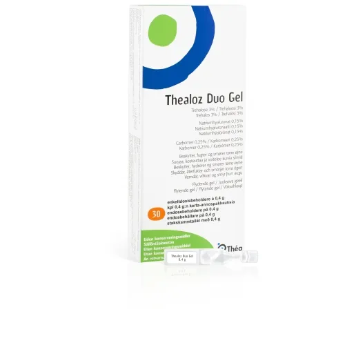 Product image of THEALOZ DUO Gel acu mitrinošie pilieni, 30 unidozes