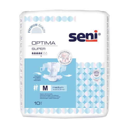 SENI OPTIMA SUPER jostbikses pieaugušajiem, M izmērs, 10 gab. - Produkta attēls 