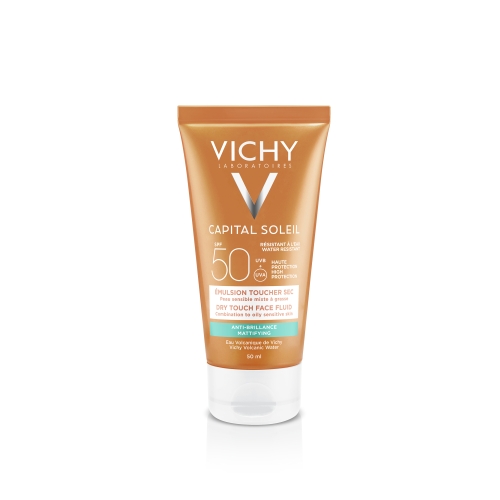 VICHY CAPITAL SOLEIL matējošais sejas krēms SPF 50, 50 ml - Produkta attēls 