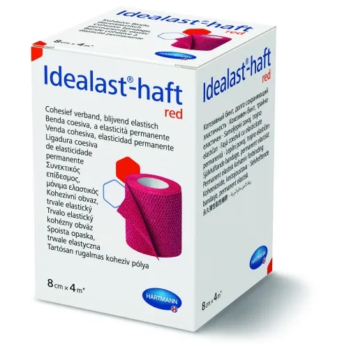 IDEALAST-HAFT elastīga saite (sarkana), 8 cm x 4 m