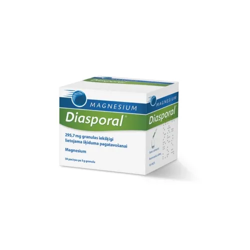 MAGNESIUM DIASPORAL 295.7 mg granulas, 50 gab