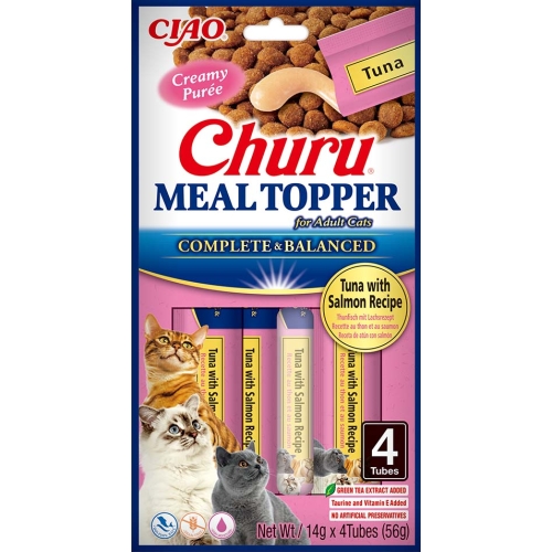 Churu Meal Topper mērce kaķiem, tuncis&lasis 56g (14gx4) N12 - Produkta attēls 