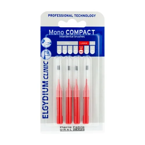 Product image of ELGYDIUM Clinic Monocompact starpzobu birstītes (sarkanas), 1.5 mm