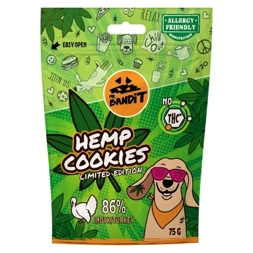 MR.BANDIT HEMP KAŅEPJU CEPUMI AR TĪTARU 75G - Produkta attēls 