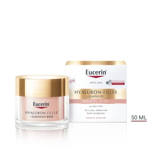 Eucerin Hyaluron-Filler+Elasticity Rose SPF30 dienas krēms, 50 ml