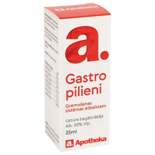 APOTHEKA Gastro pilieni, 25 ml