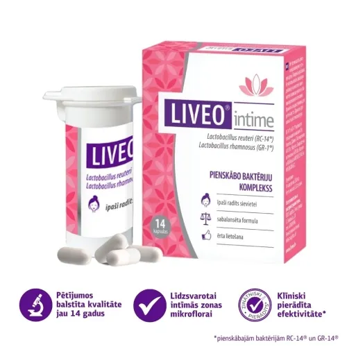 LIVEO Intime kapsulas, 14 gab. - Produkta attēls 2