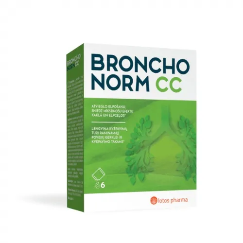 BRONCHONORM CC pulveris, 6 paciņas - Produkta attēls 