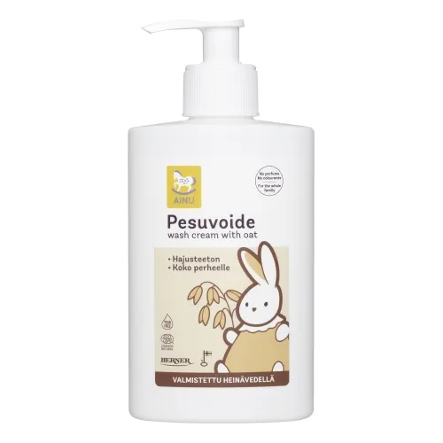 AINU Baby Eco mazgāšanās krēms ar auzām, 300 ml - Produkta attēls 