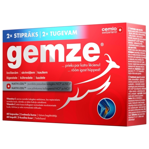 Product image of CEMIO GEMZE 2x stiprāks, 60 gab