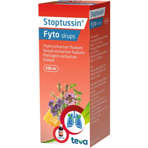 Product image of STOPTUSSIN Fyto sīrups, 100 ml