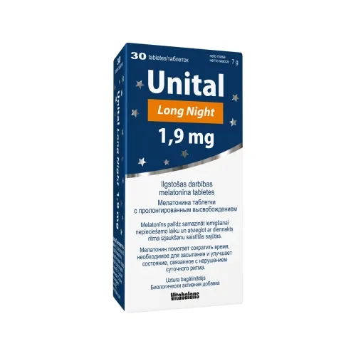 Product image of Unital Long Night 1,9 mg tabletes, 30 gab