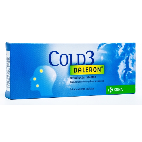 Product image of DALERON COLD 3 TABLETES N24