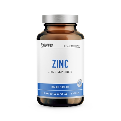 ICONFIT Zinc (cinka bisglicināts 25 mg) kapsulas, 90 gab.