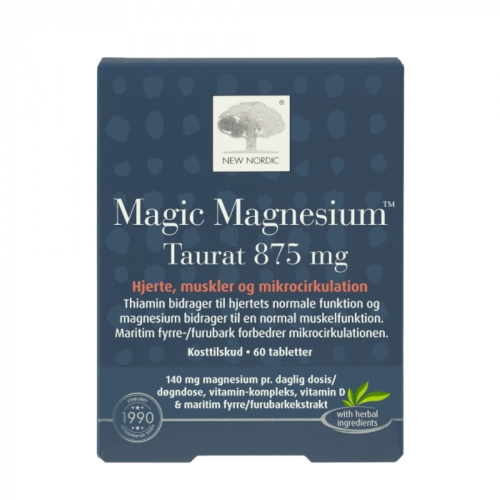 Product image of New Nordic Magic Magnesium™ Taurat 875 mg tabletes, 60 gb.