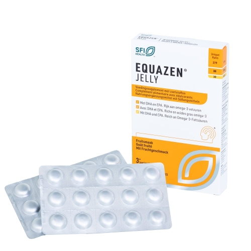 EQUAZEN Jelly želejas tabletes ar augļu garšu, 30 gab. - Produkta attēls 