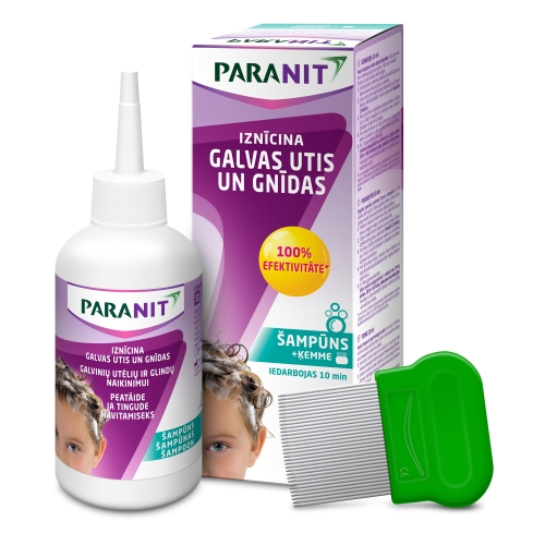 Product image of PARANIT šampūns 200ml + ķemme