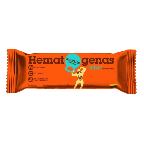 Product image of HEMATOGENAS Vita+ hematogens šokolādes glazūrā, 50 g