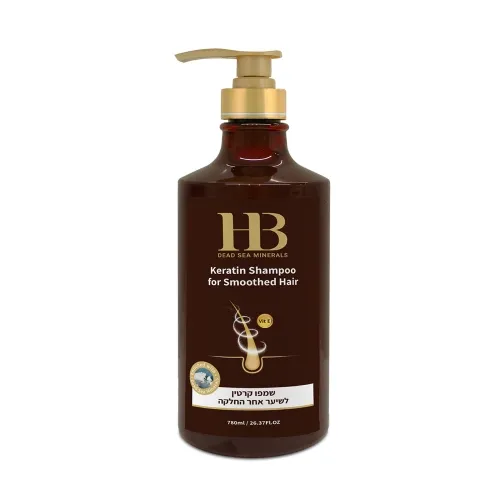 Product image of HB Dead Sea Minerals keratīna šampūns gludiem matiem, 780 ml