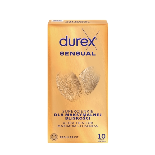 DUREX Sensual prezervatīvi, 10 gab.