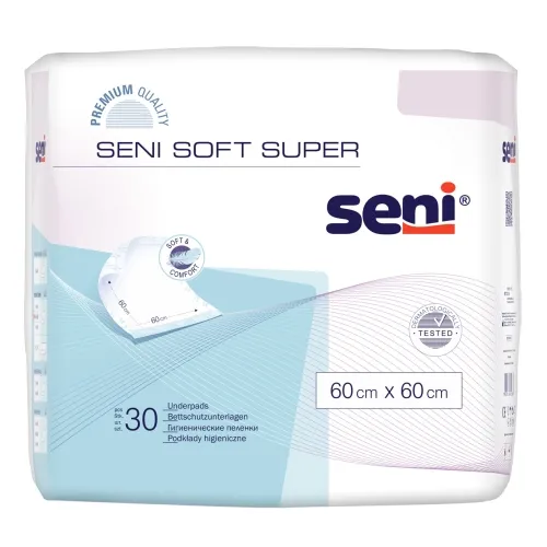 Product image of SENI SOFT SUPER absorbējošie paladziņi, 60x60 cm, 30 gab.
