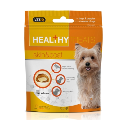 MC VETIQ SKIN'COAT DOG/PUPPIES HEALTHY TREATS 70G - Produkta attēls 