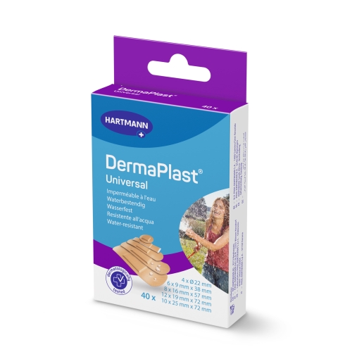 Product image of DERMAPLAST Water Resistant plāksteri, 40 gab