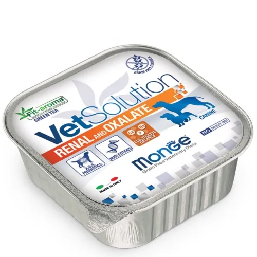 MONGE VETSOLUTION SUŅU KONS RENAL/OXOLATE 150G - Produkta attēls 