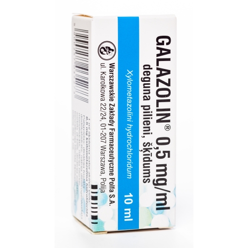 GALAZOLIN 0.05 % deguna pilieni, 10 ml